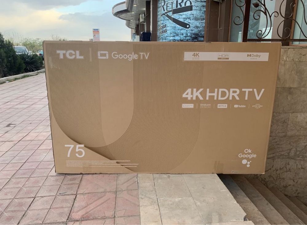 Телевизор tcl 43/65 4K Smart android Tv Прошика и Доставка Бонус