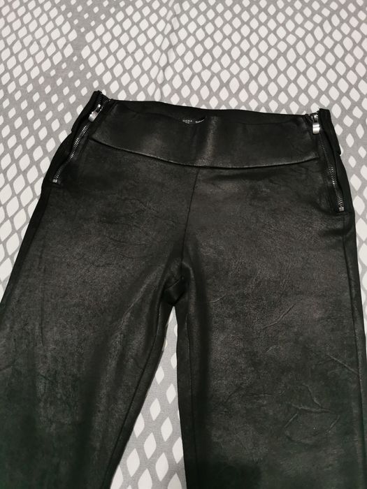 Colanti negri Zara - material texturat