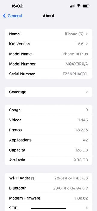 Iphone 14 Plus 128GB (По Договаряне)