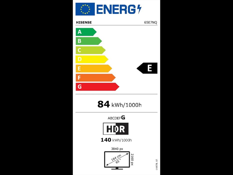 Нов 65" QLED телевизир Hisense - 65E7NQ,SMART, 4K,