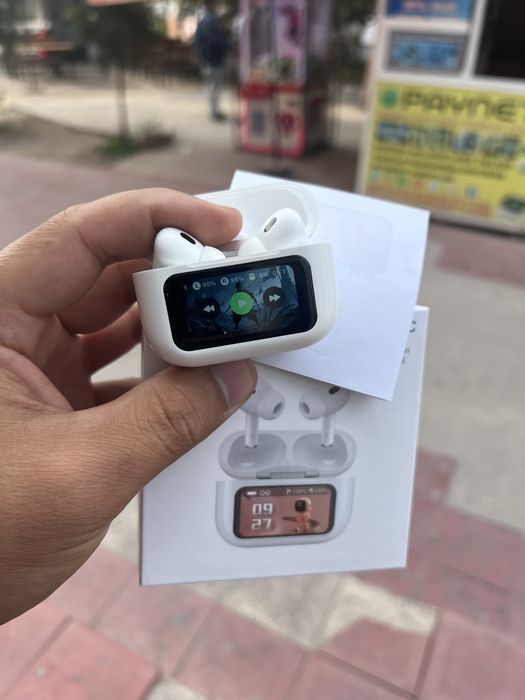 Airpods 9 pro+ sensorli airpods iphone,redmi,samsung,android