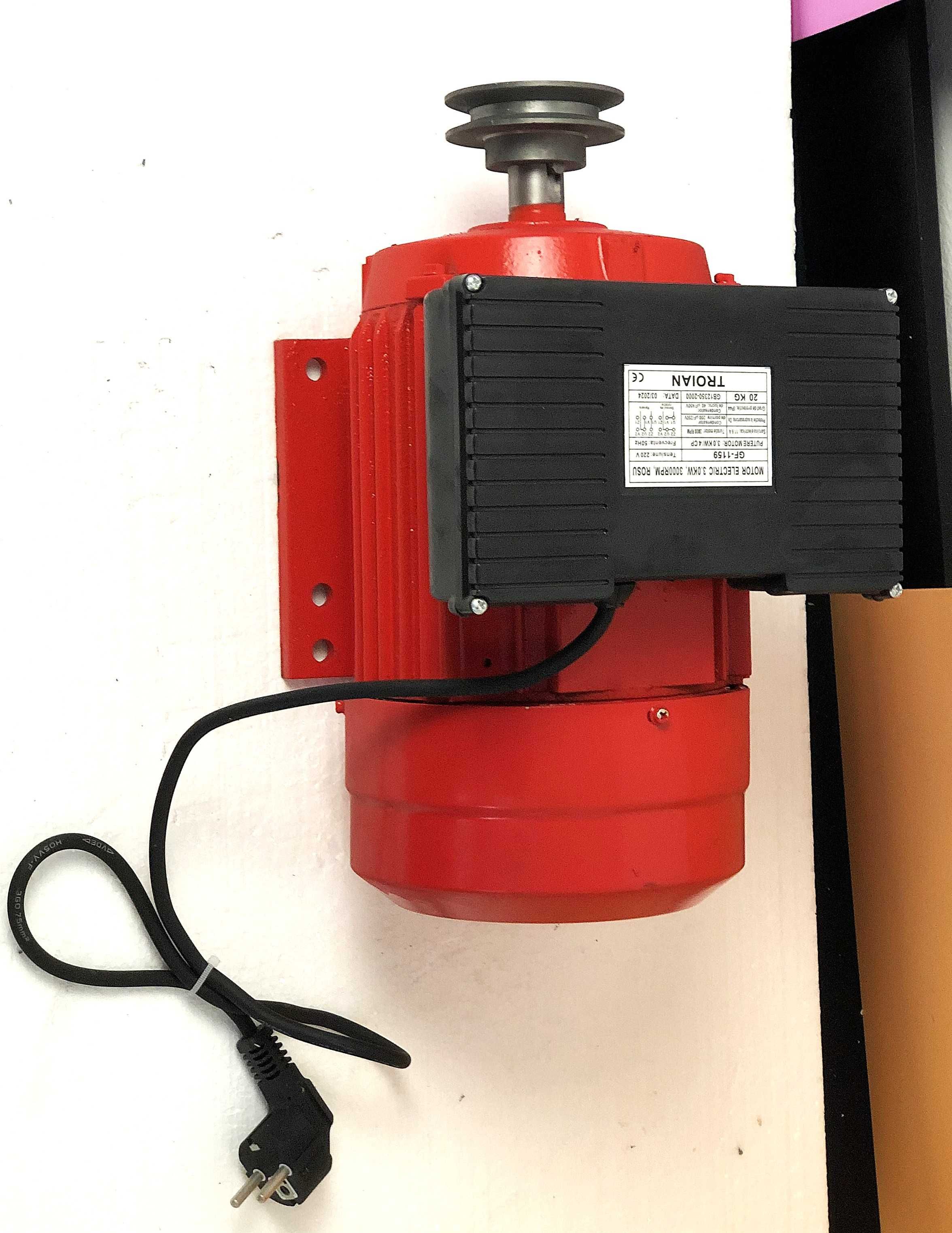 Motor electric monofazat 3 kW 3000 RPM, eficient si fiabil