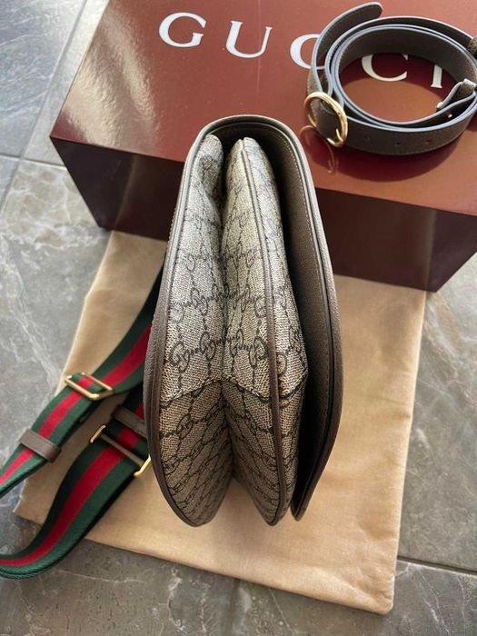 GUCCI Дамска чанта Гучи Blondie Кожена Текстилна презрамка Автентична