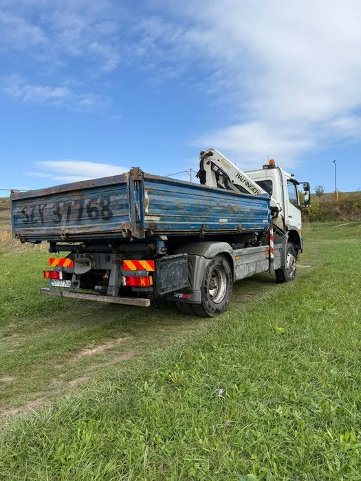 Mercedes Atego basculabil cu macara 15.23 4x4