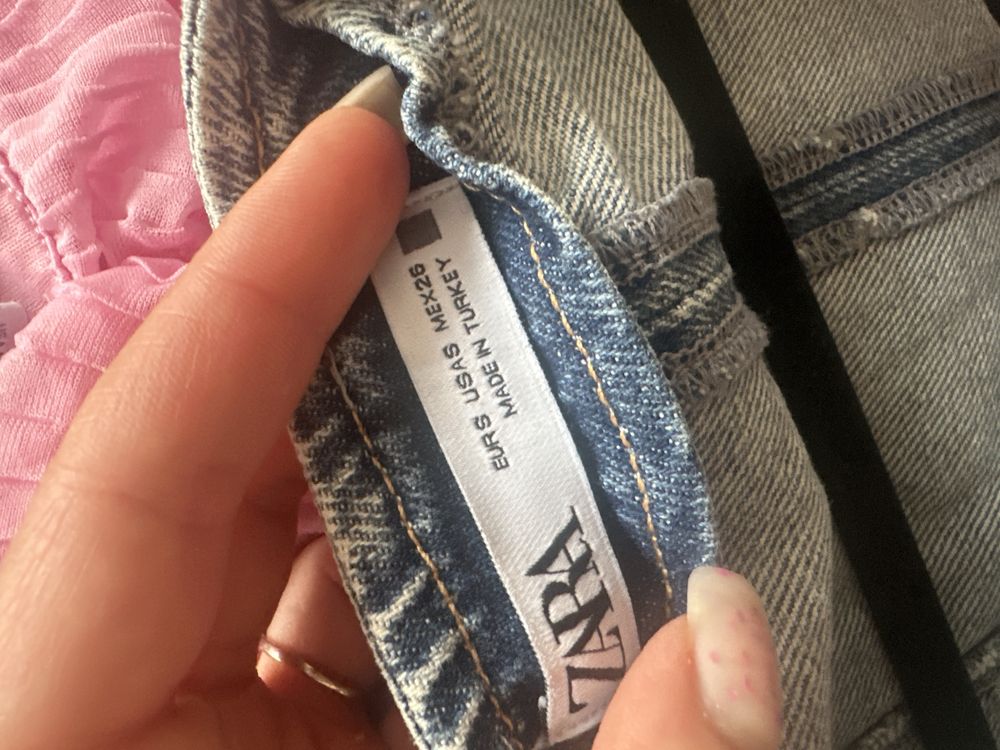 Къс дънков елек Zara