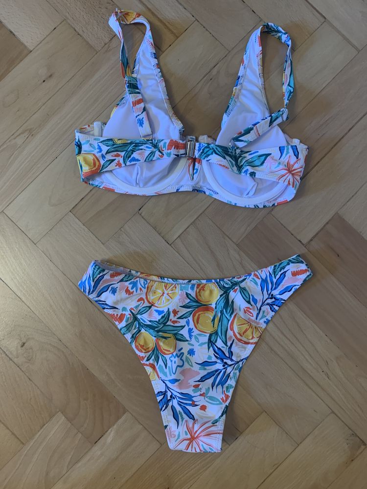 Costum de baie print lemon