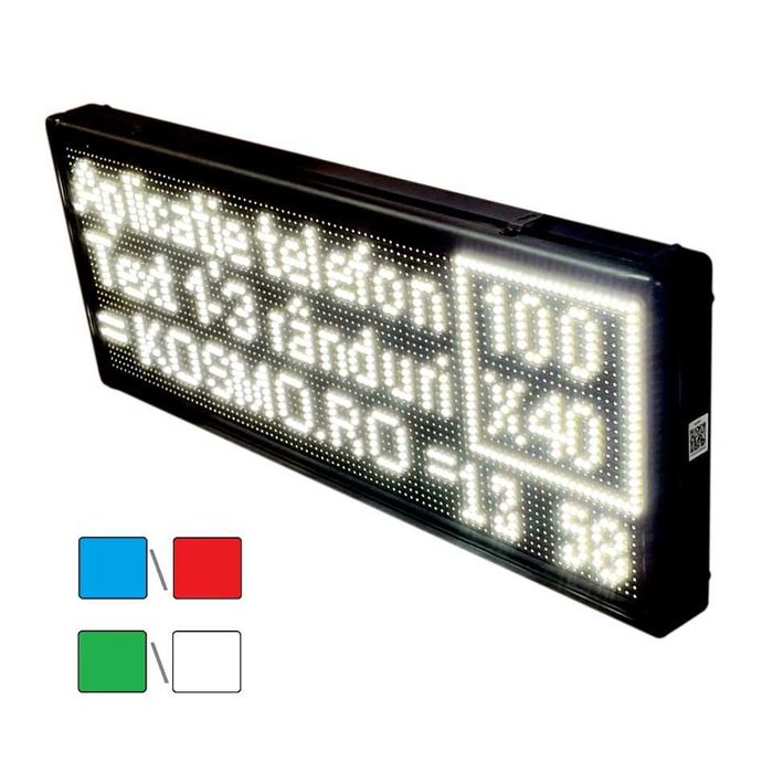 Reclama luminoasa cu programare wireless aplicatie 100x40 CM Exterior,