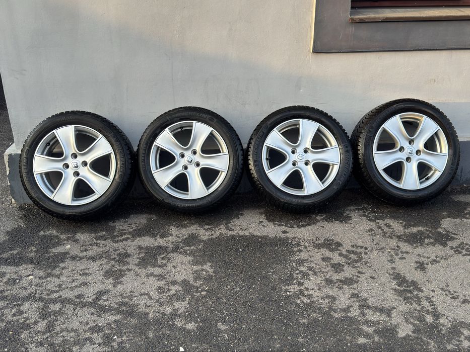 Jante aliaj cu anvlope iarna Michelin 195/55/R16  Renault  Clio 4x100
