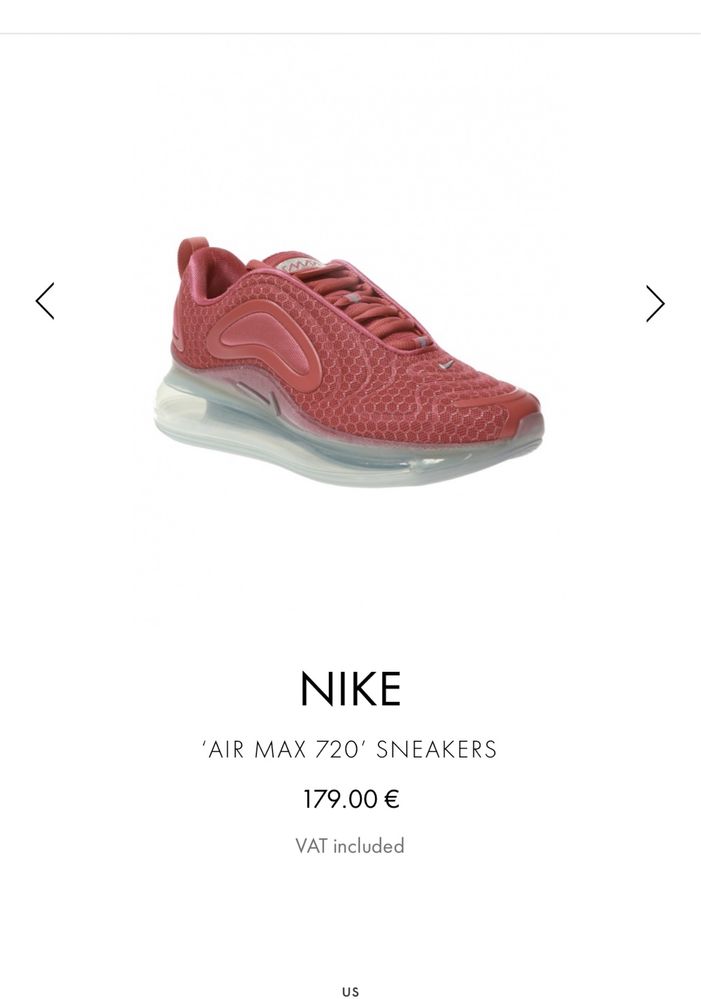 Nike Air Max 720 unisex masura 40,5 NU AU PERNELE SPARTE