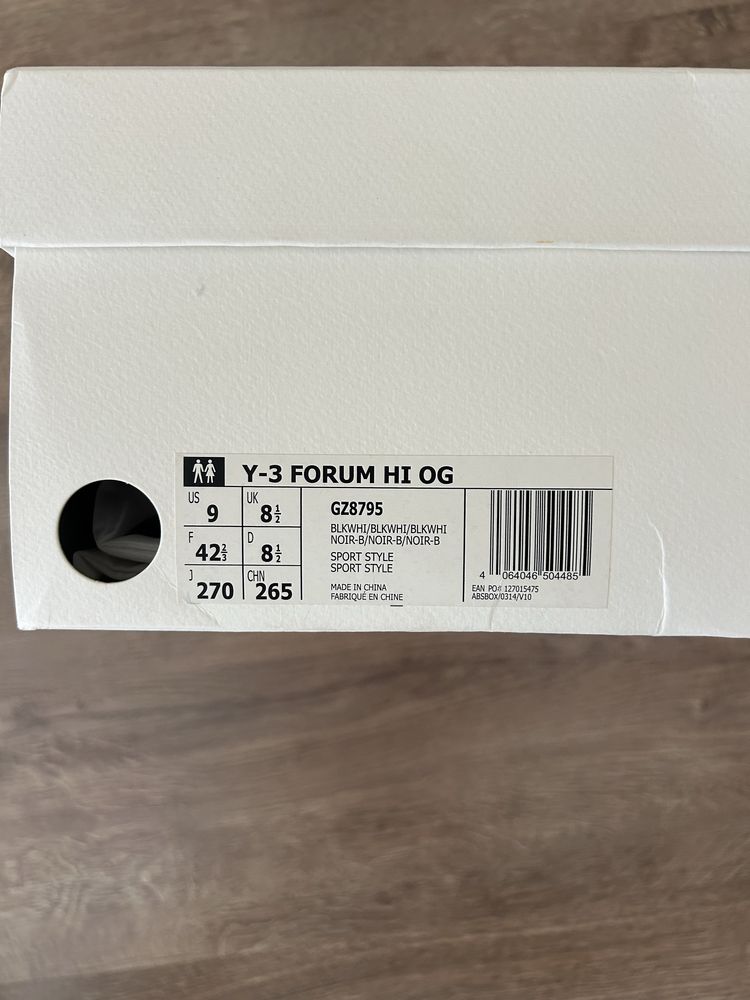 adidas Y-3 Forum Hi OG Triple Black