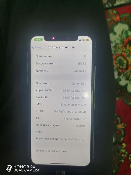 Iphone X xolati yaxshi
