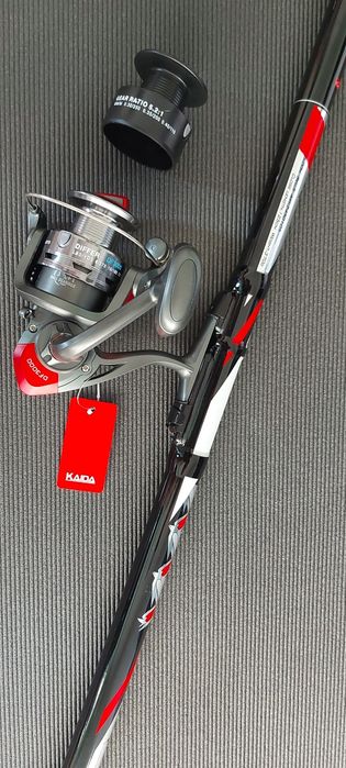 Качествена нова 4м или 5м болонеза с макара и влакно риболов такъм