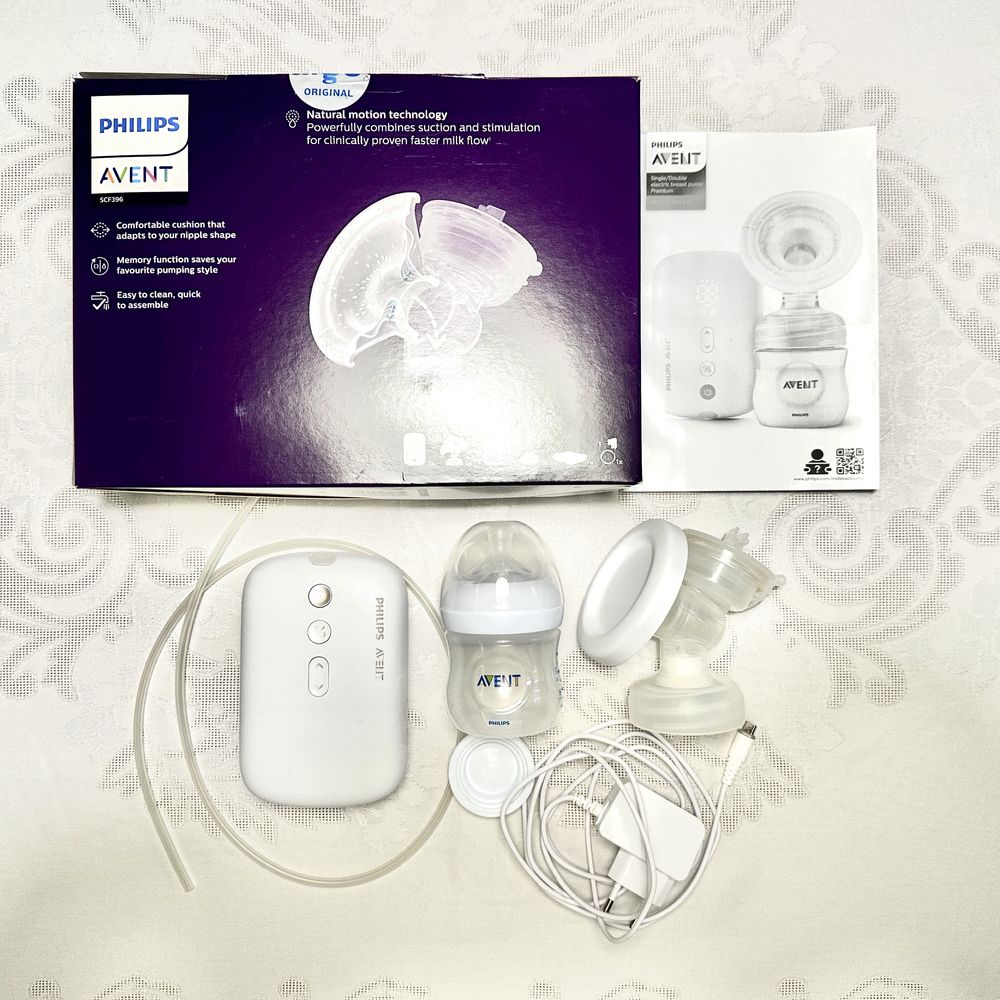 Помпа за кърма Philips AventBreast Pumps Premium SCF396 + Гаранция