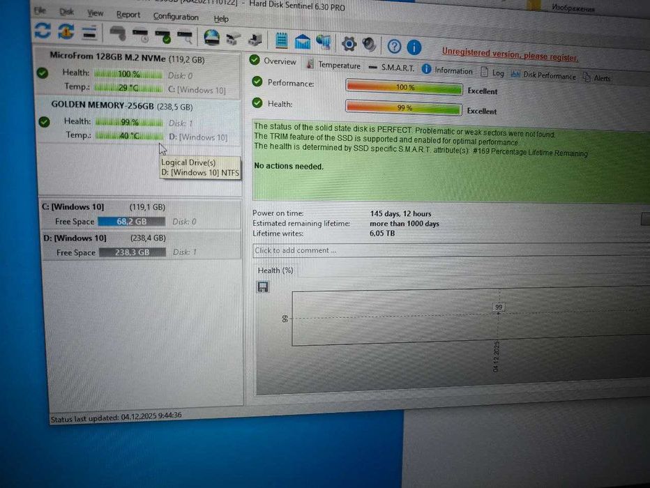 Golden Memory Ssd 256GB
