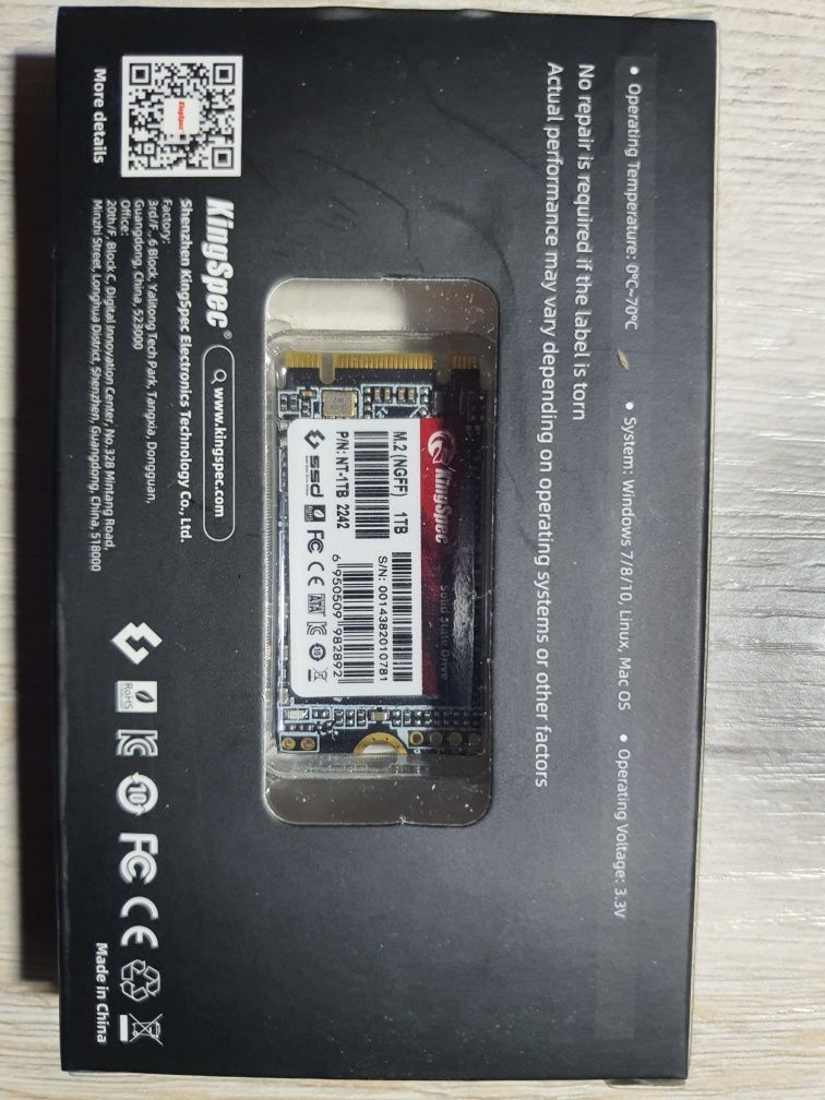 Ssd M.2 SATA 1 TB KingSpec