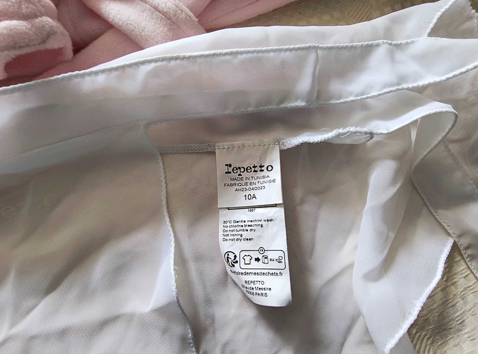 Топ с прегръщане и дълги ръкави 8 години и пола Repetto