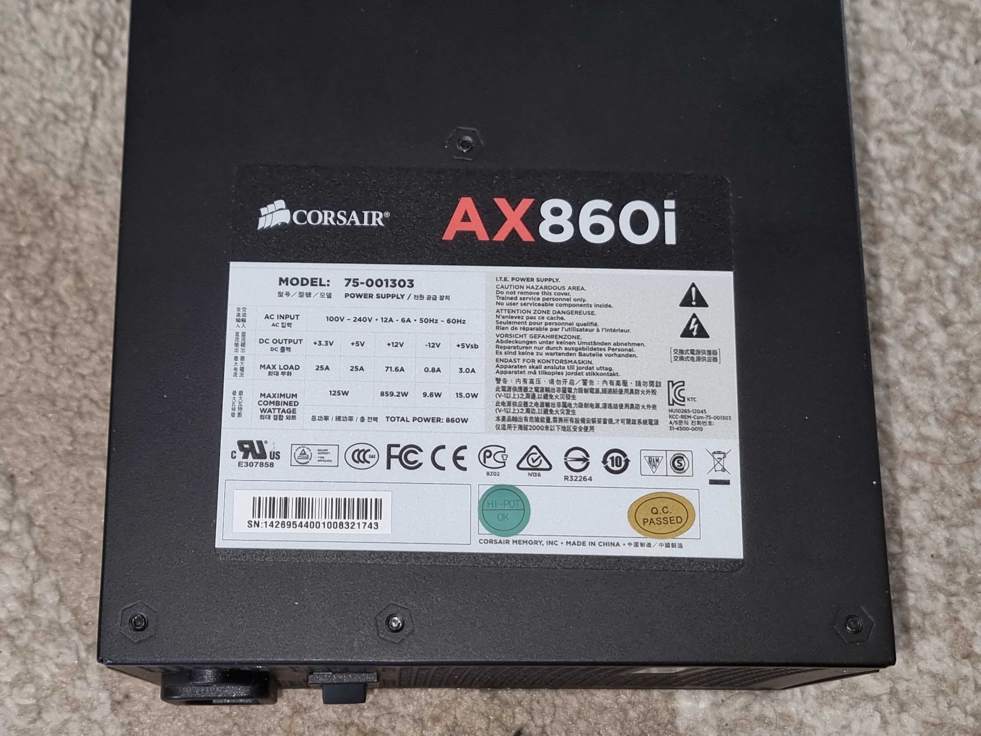 Sursă Corsair AX860i - 860W