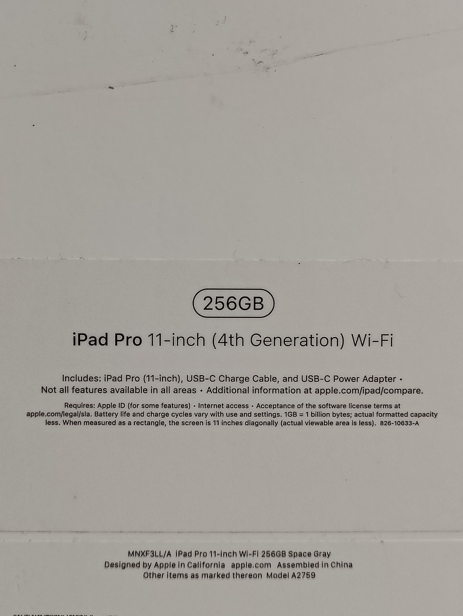 Планшет iPad Pro 11 256гб М2