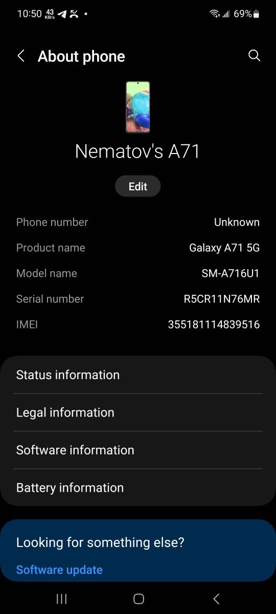 Samsung galaxy a71 5G