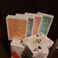 Карты для покера, игральные карты FOURNIER 100% пластик 4 цвета