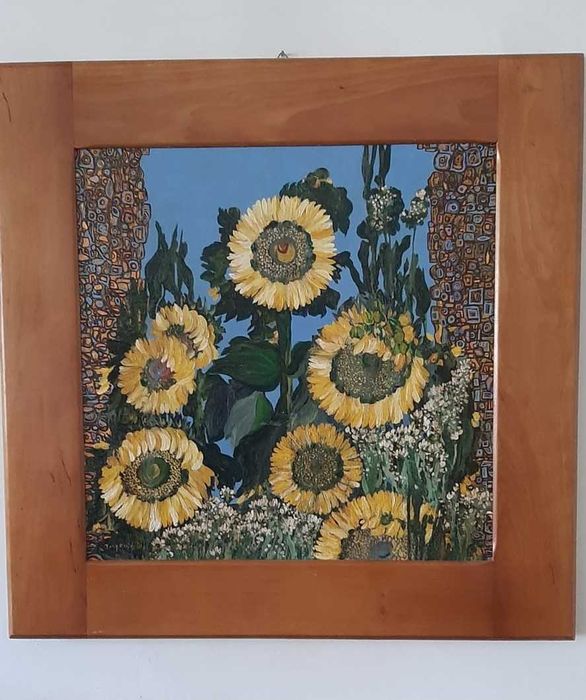 pictură artist român Eugenia Olar, inspirație Klimt
