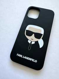 Husa Karl Lagerfeld Head for Apple iPhone 12/12 Pro, Negru, LIKE NEW