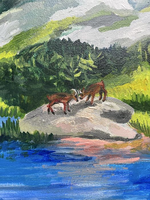 Оригинална картина - Планински пейзаж