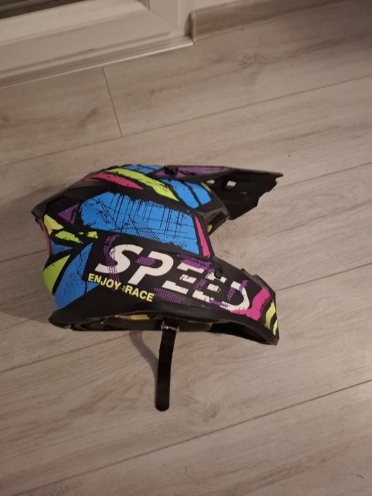 Casca COPII Full Face MTB SILVIS SPEED BLUE marimea 51-52cm