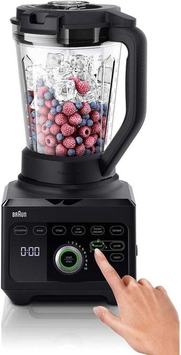 Нов Мощен Блендер с 10 Скорости Braun PowerBlend 9 JB9040BK 1600W, 2л