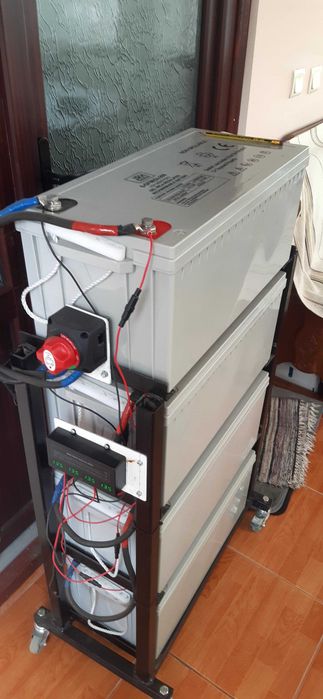 Baterii gel 200 ah/12V 4buc inseriate 48v