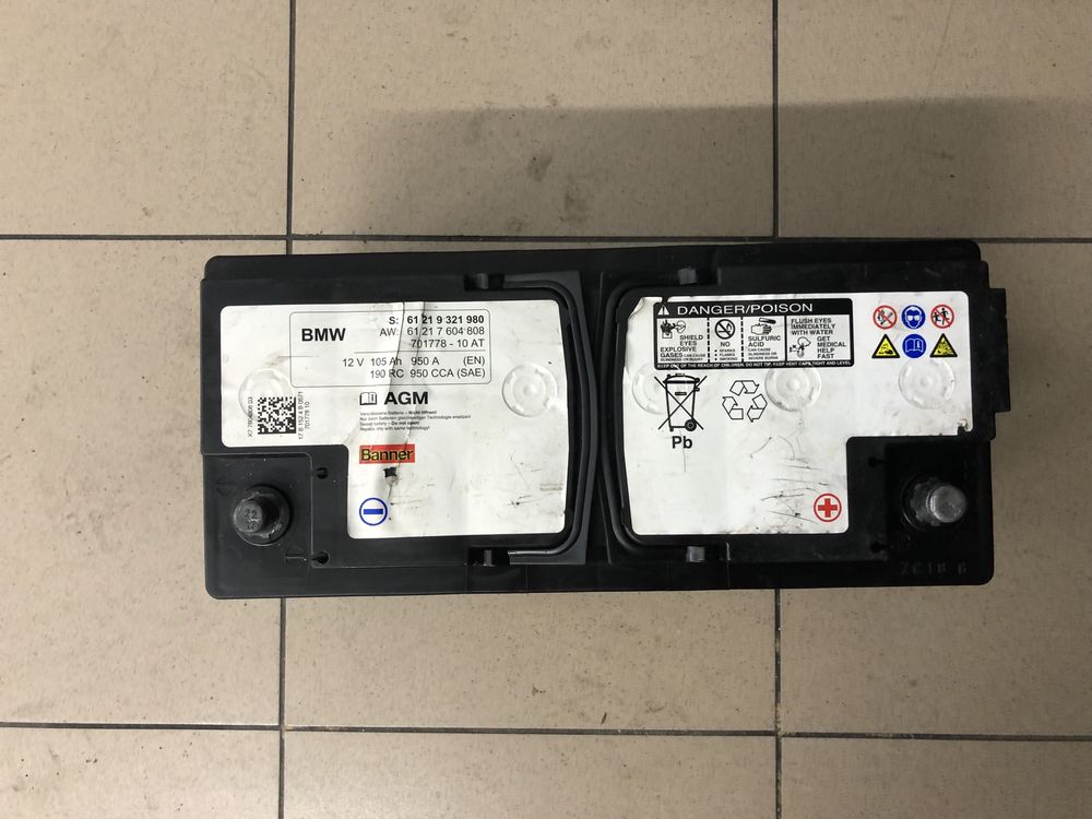 Baterie 105 ah agm oem Bmw