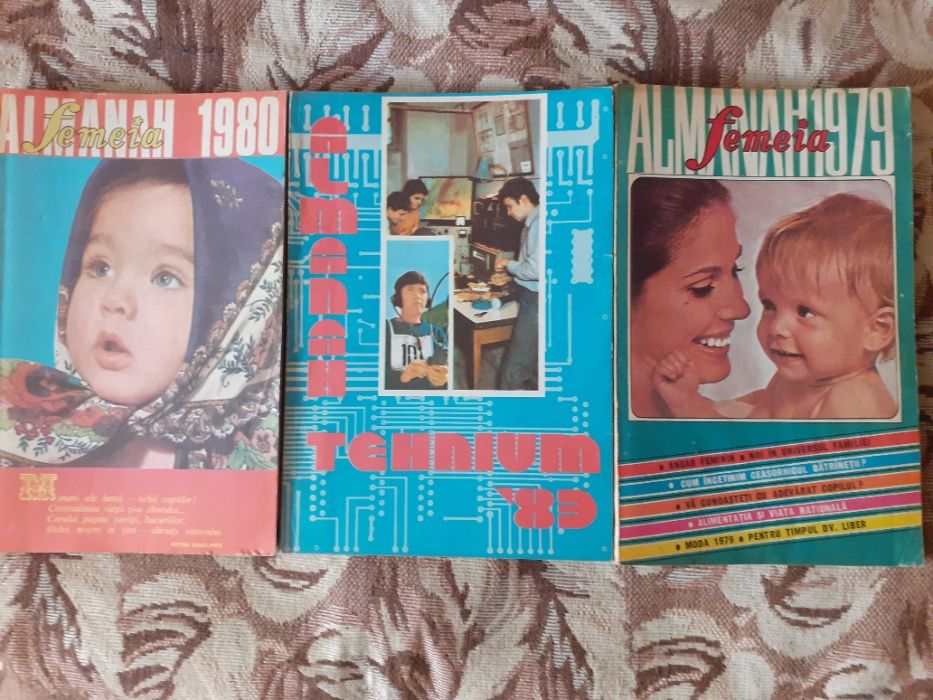 Vand almanahuri 1979-1991 (Femeia, Magazin, Literar, Lumea, Tehnium)