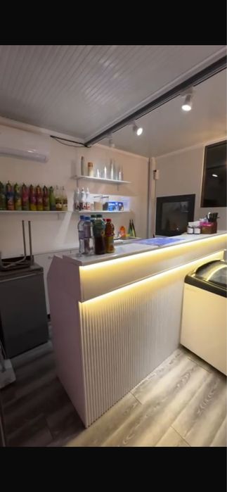 Ресепшн тумба со светильником