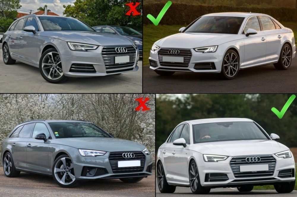 Grile Laterale Audi A4 B9 S-Line Sedan Avant RS4 Design Silver Edition