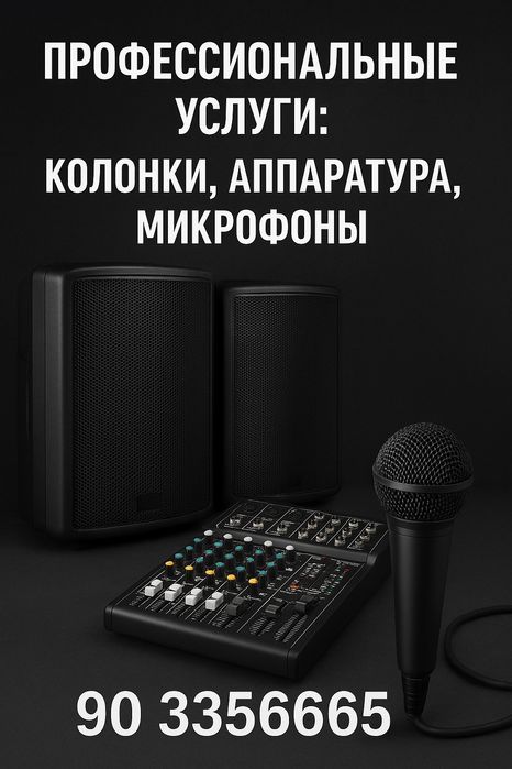 колонки-аппаратуры, профессиональная услуга не дорого