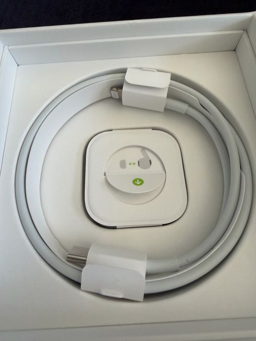 Cablu date APPLE, USB-C - Lightning, 1m, alb