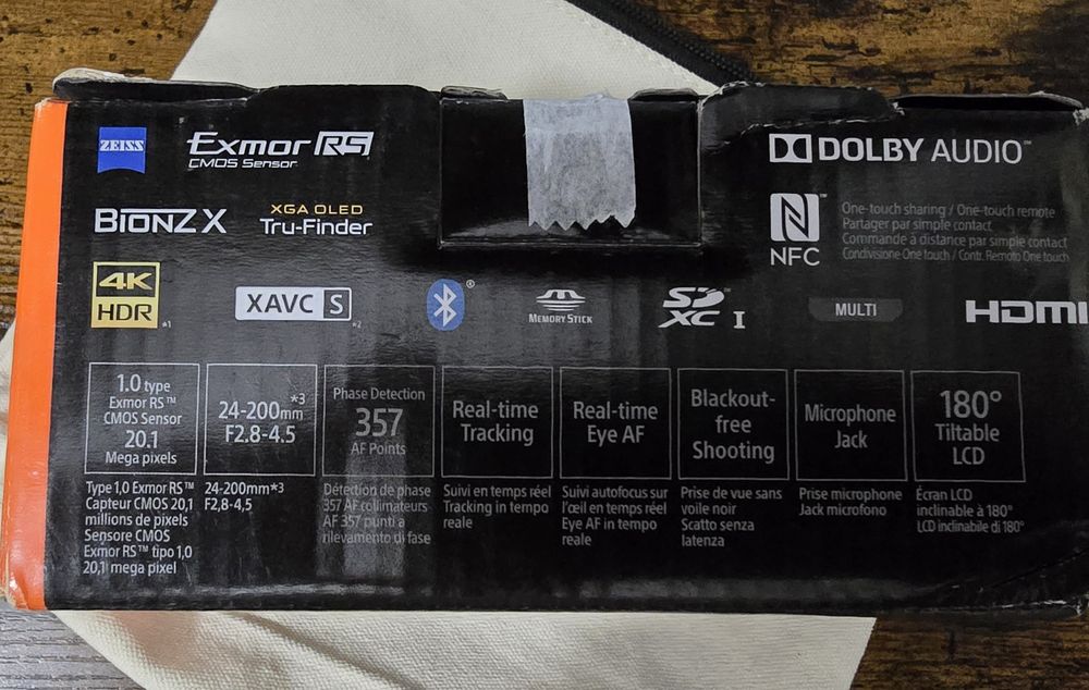 Aparat foto Sony cybershot  RX100  VII