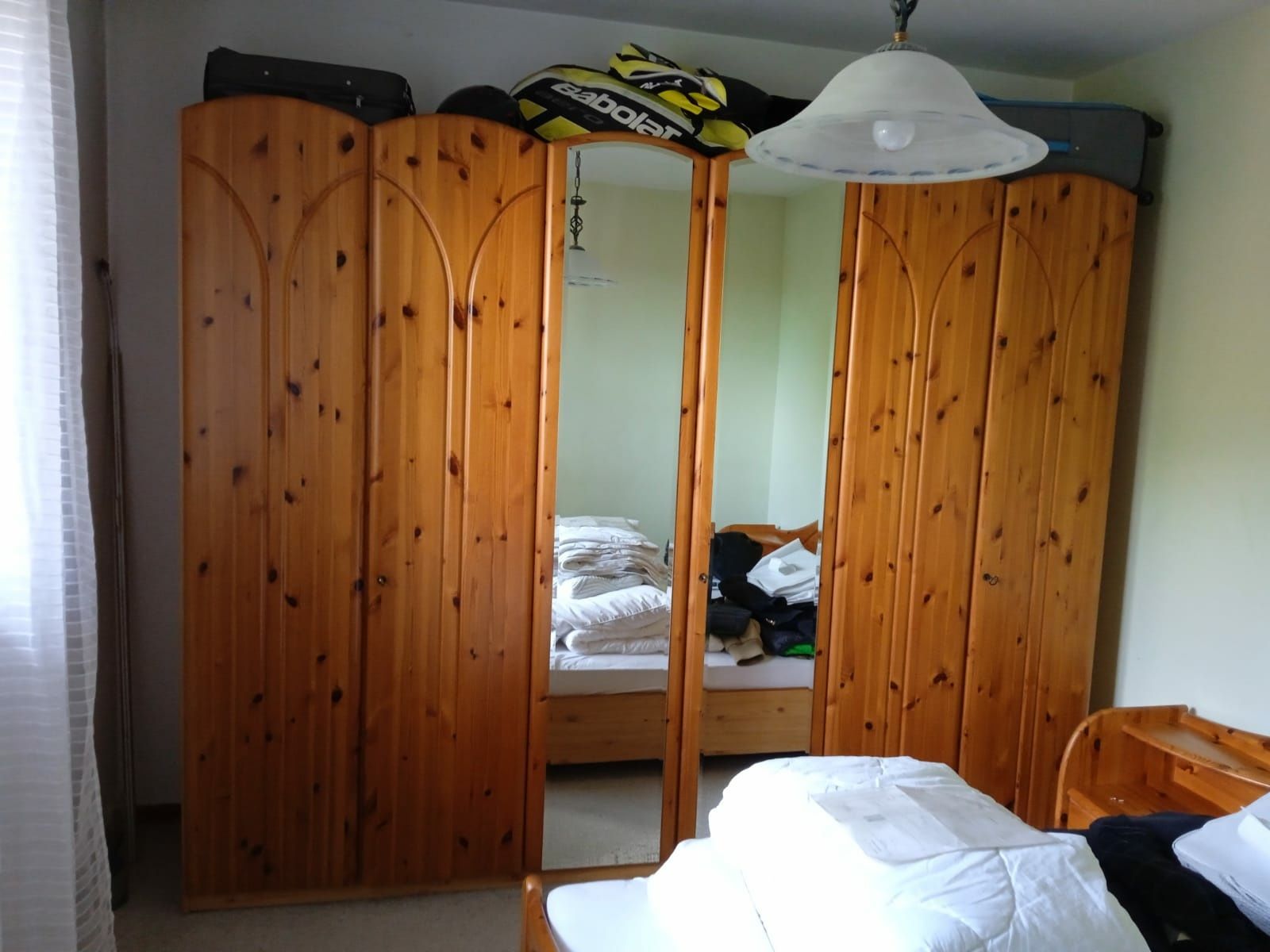 Dormitor lemn rustic