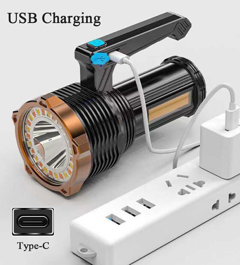 Светодиодный мощный фонарик, USB перезаряжаемый Uo.