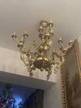 Candelabru bronz masiv/5x3 becuri Per brat
