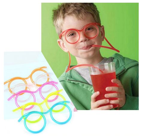Детски парти сламки - очила