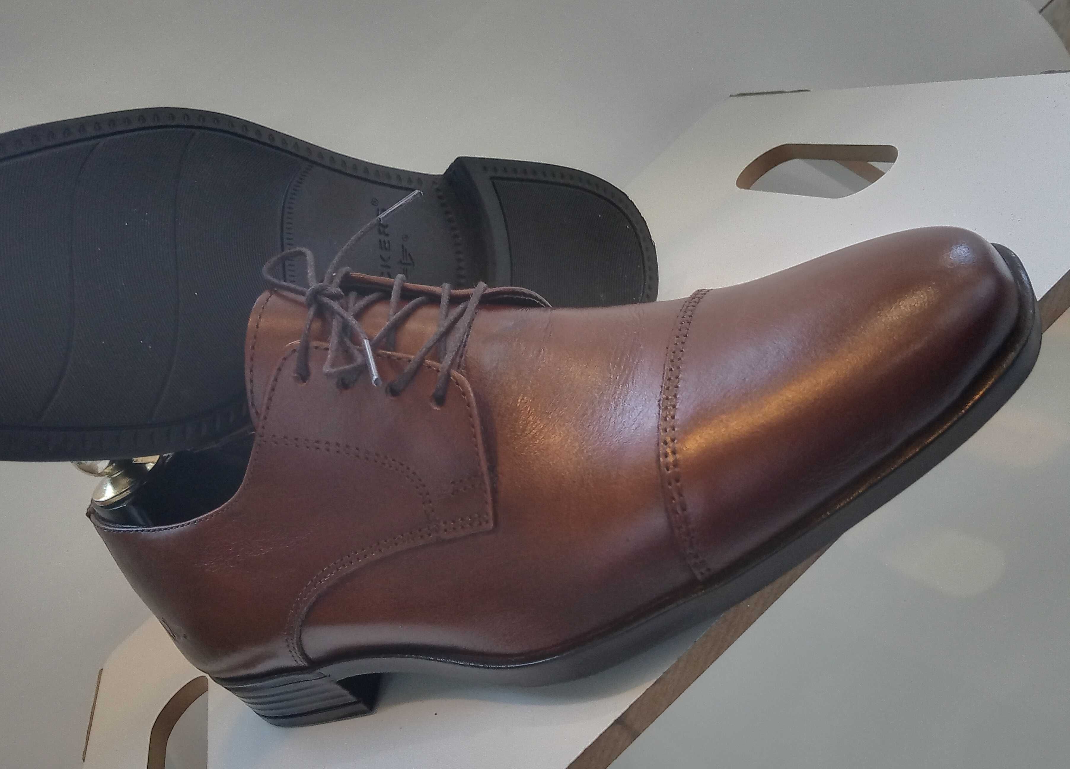 Pantofi derby premium Dockers 41 piele naturala moale