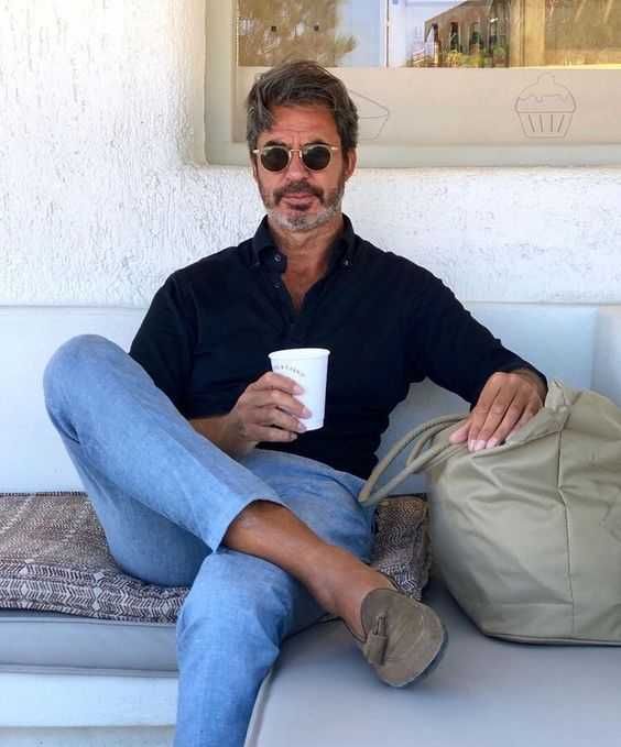 Pantaloni slim L XL premium CINQUE noi lana tesatura fina bleu ciel