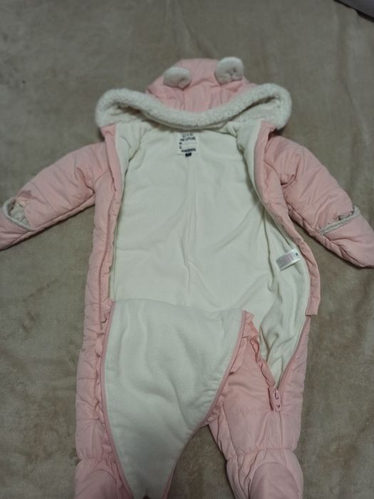 Combinezon de iarnă, Masura 80 C&A, Baby Club 
Roz, cu picioare ș