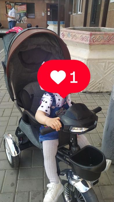 Продается велик-коляска в хорошем состоянии