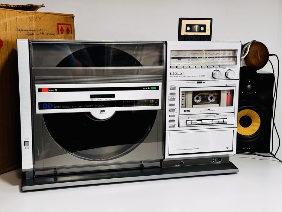 Sistem audio all in one SHARP VZ-3000 la cutie,pick-up side A/B,deck !