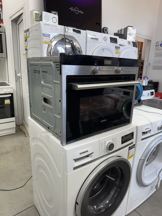Комбинирана вградена микровълнова фурна Siemens