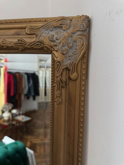 Oglinda decor din lemn masiv  jysk