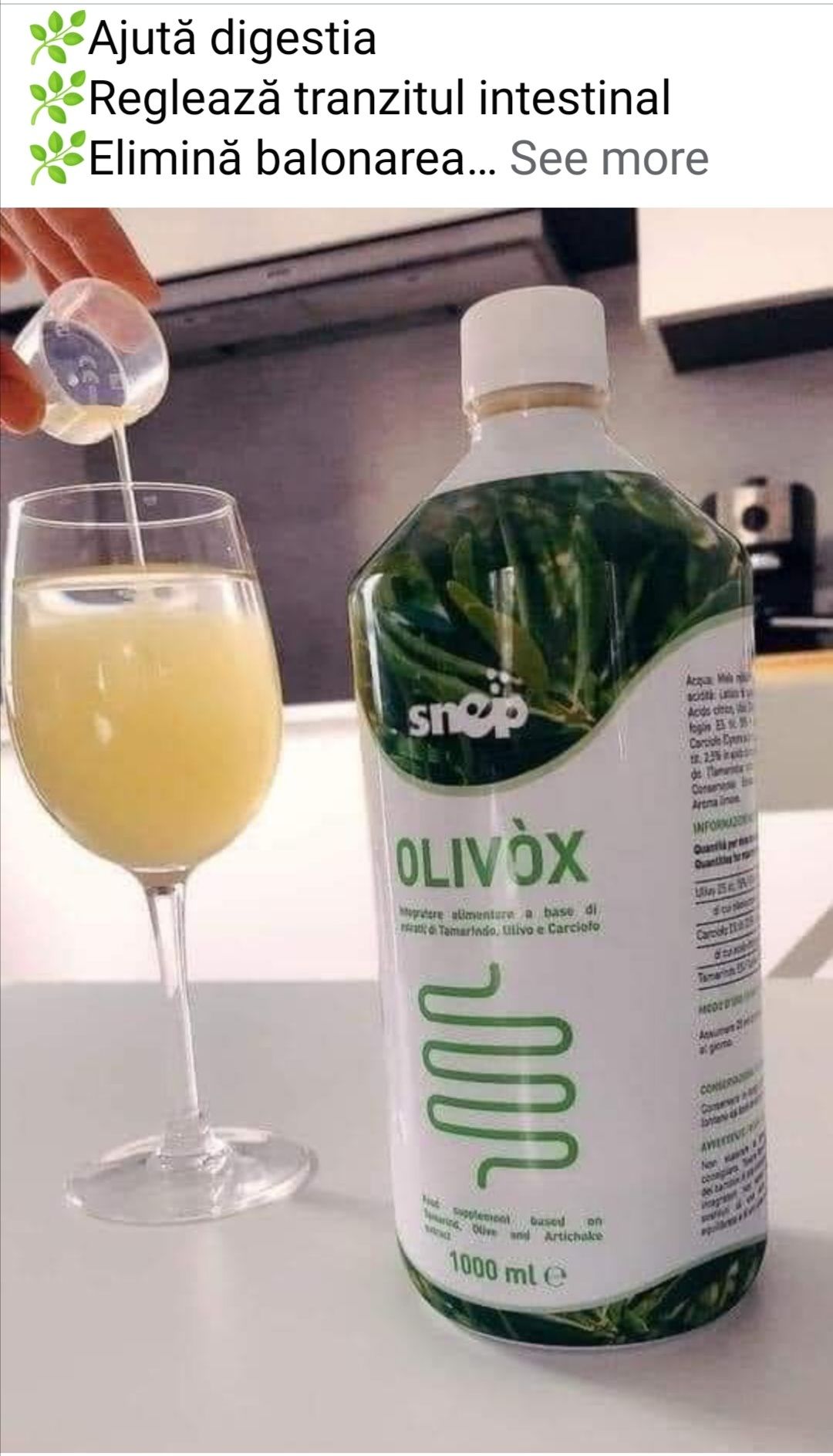 Olivox produs natural pentru detox si grasime abdominala