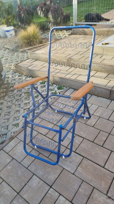 Sezlong structura metalica,saltea burete-2 buc